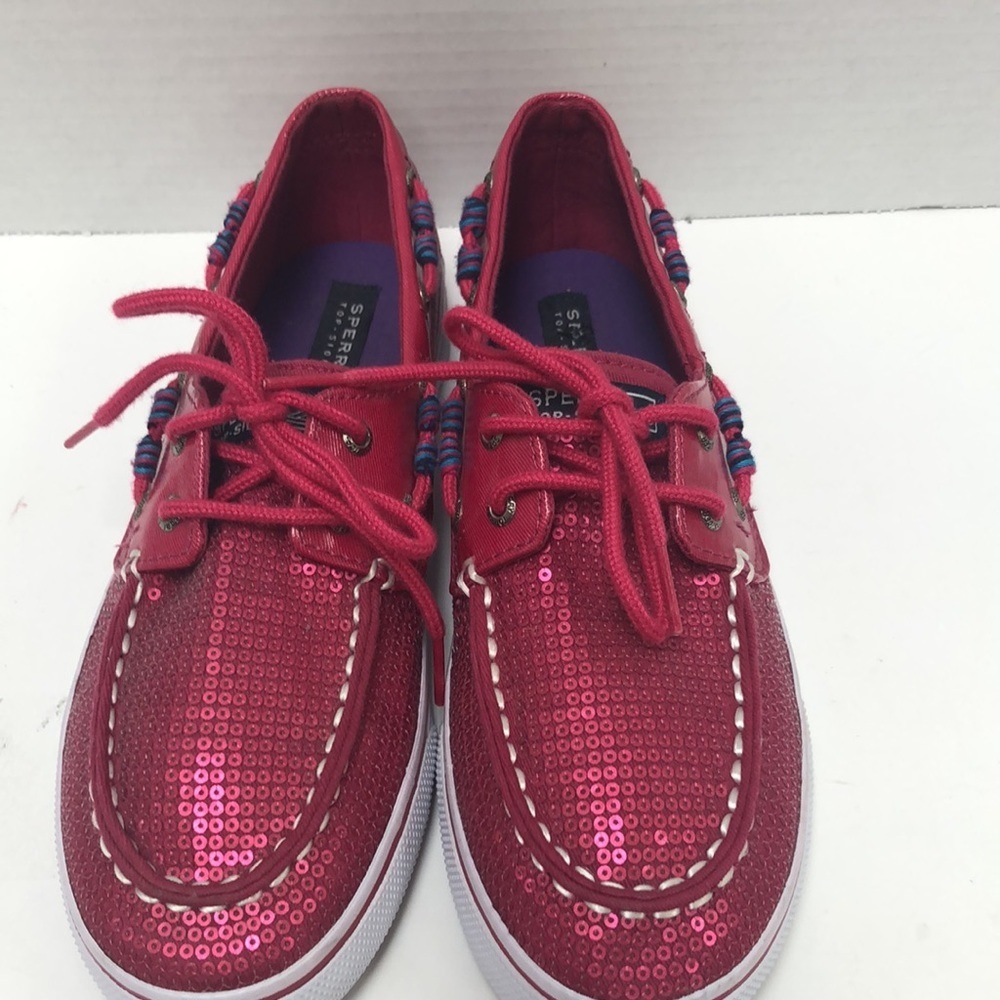 SPERRY Top-sider in hot pink sequins